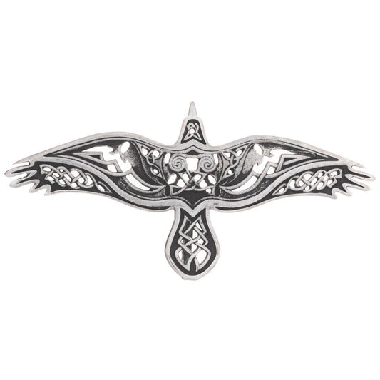 Flying Raven Pendant: Sterling Silver