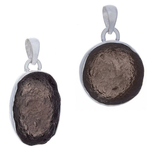 Rough Agni Manitite Assorted Shapes Pendant 27-33mm H: Sterling Silver